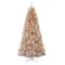 7.5ft. Pre-Lit Rose Gold Artificial Christmas Tree, Clear Incandescent Lights
